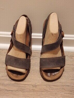 the ART Company Tadasana cork sandals - gray/blue size 41